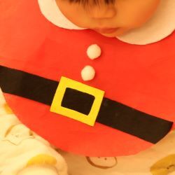 サンタ風のスタイ型衣装