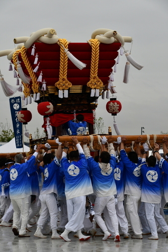 ふとん太鼓の実演1