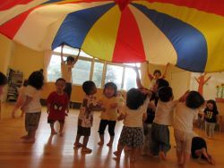 パラバルーンをする写真