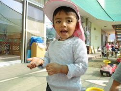 散歩先での様子