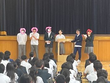 全校集会にて