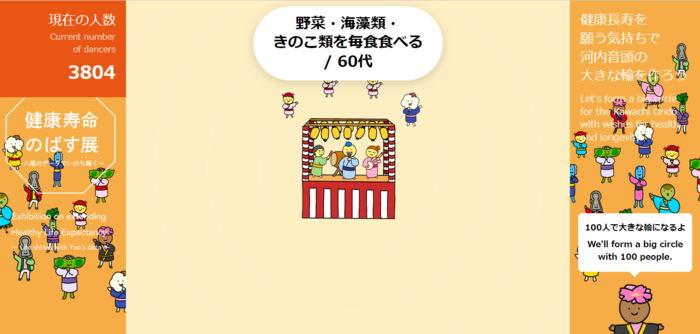 河内音頭アニメーションのリアルタイム状況を見ることができます！（外部リンク・新しいウィンドウで開きます）