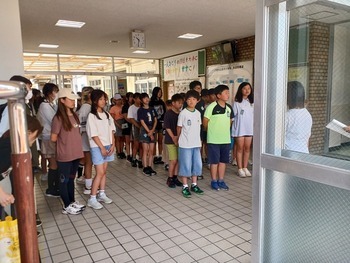 直前の打ち合わせ