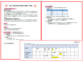 令和7年度曙川小学校区健康づくり計画