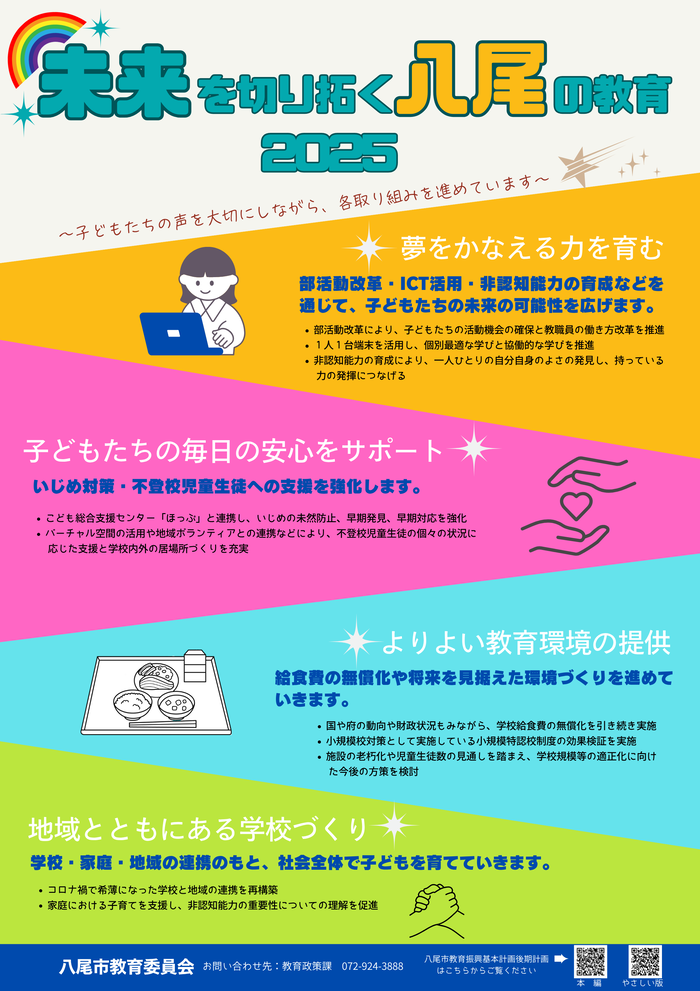 八尾の教育ポスター