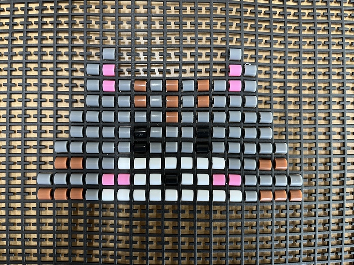 個人作品　15　物陰からのぞくネコ