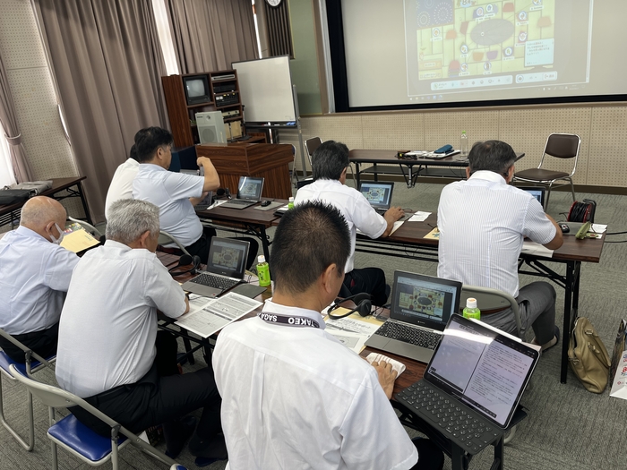 オンライン不登校支援の体験中の様子