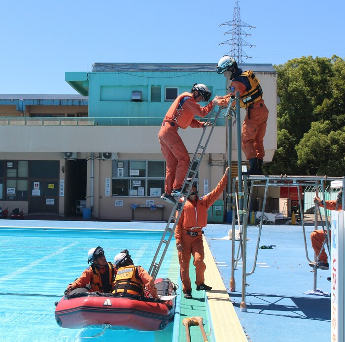 写真：水難救助訓練4