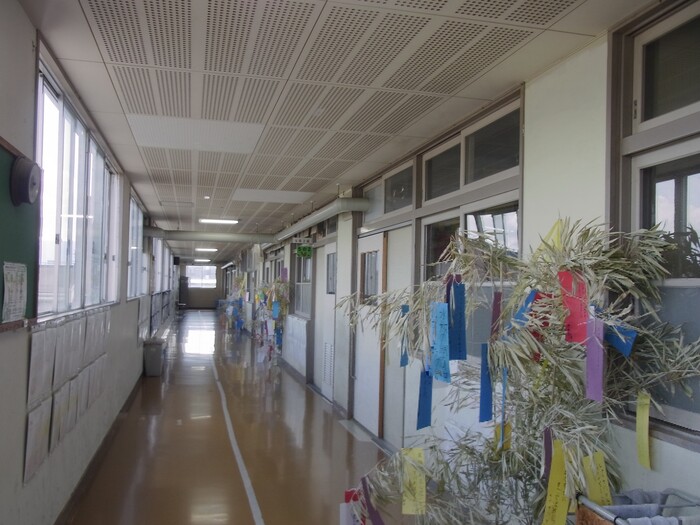 七夕かざりの様子