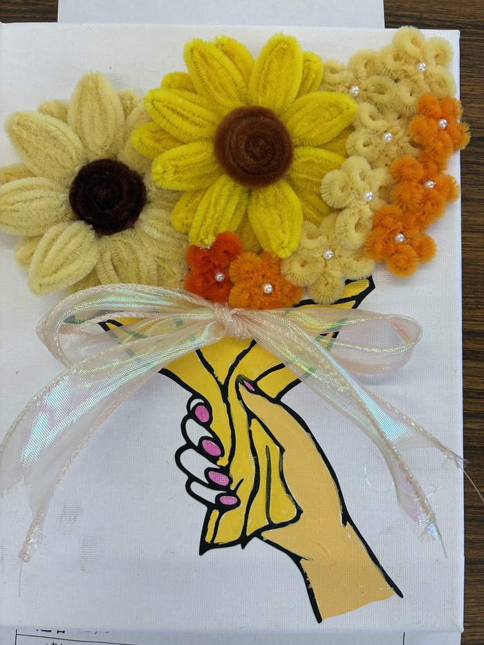 モールで花束