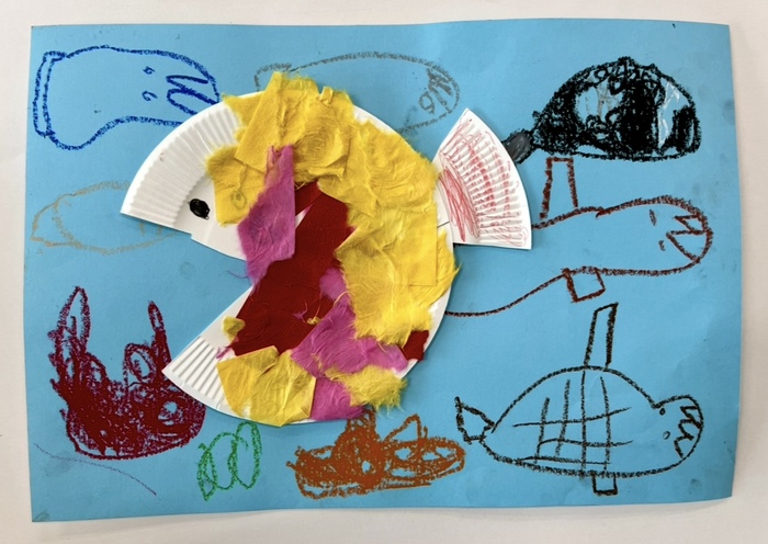 個人作品　14　カラフルなおさかな