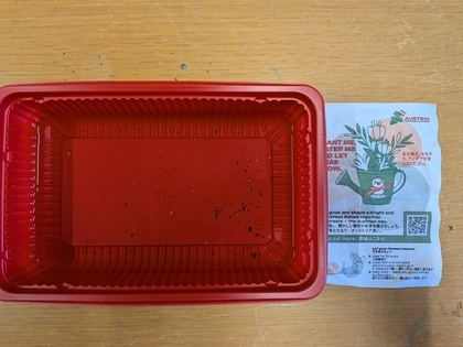 タネが出てきた