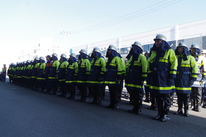 写真：合同放水訓練1