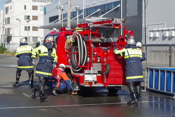 到着して訓練開始しています