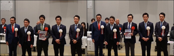 要望書手交（青柳衆議院議員及び杉参議院議員）