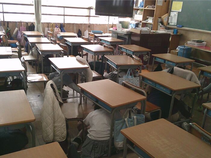 避難訓練の様子1