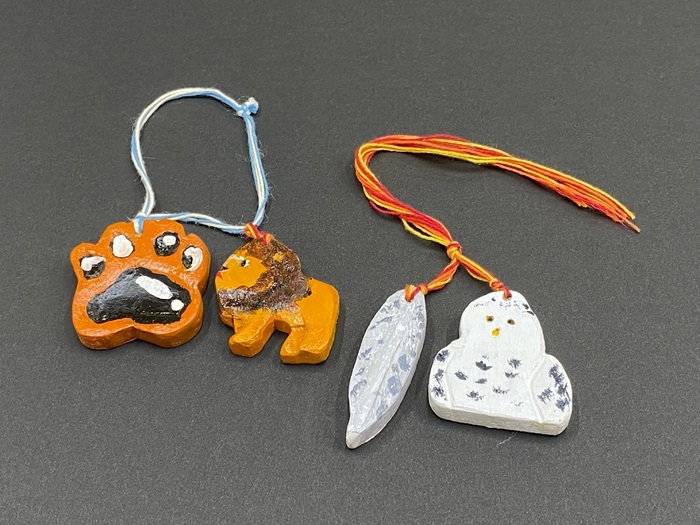 個人作品　05　木製キーホルダー