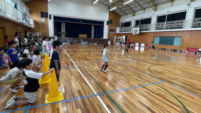 ボール運びゲームの様子