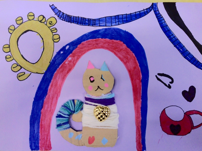 個人作品　12　遊園地にいくねこ