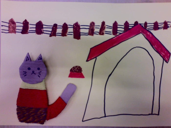 個人作品　21　家でのんびりしてるねこ