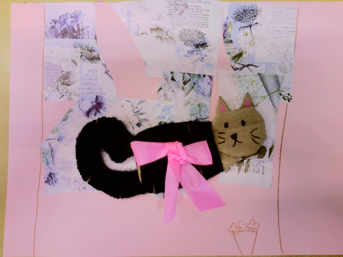 個人作品　25　まどにいるねこ