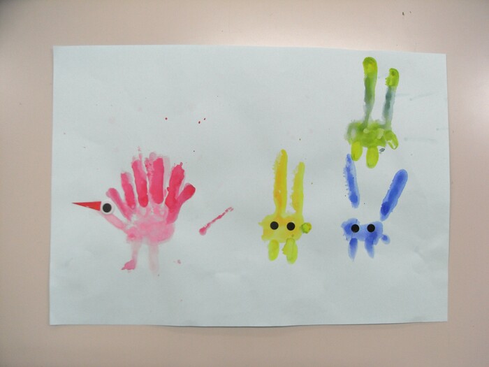 個人作品　15　鳥とうさぎ