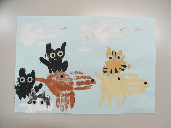 個人作品　26　犬ねこの行進