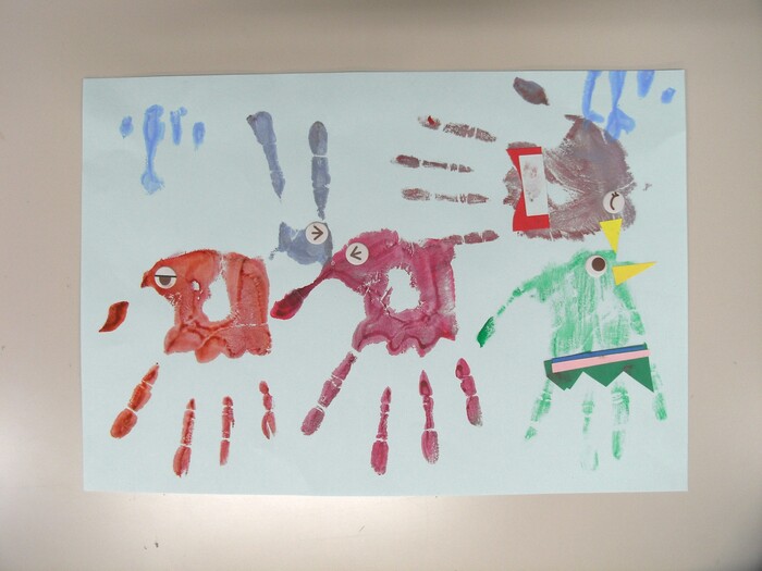 個人作品　33　とりのなかよしかぞく