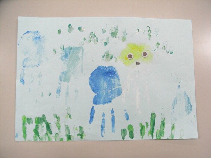 個人作品　37　まぎれこんだフグ