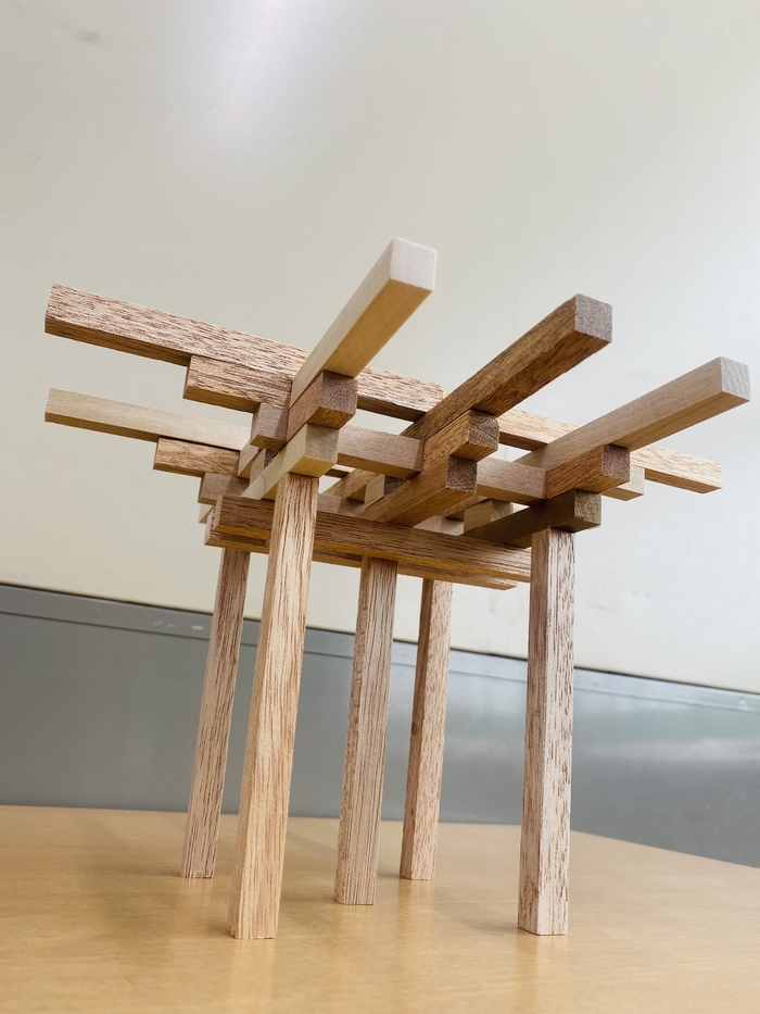 個人作品　08　五重塔の下の部分