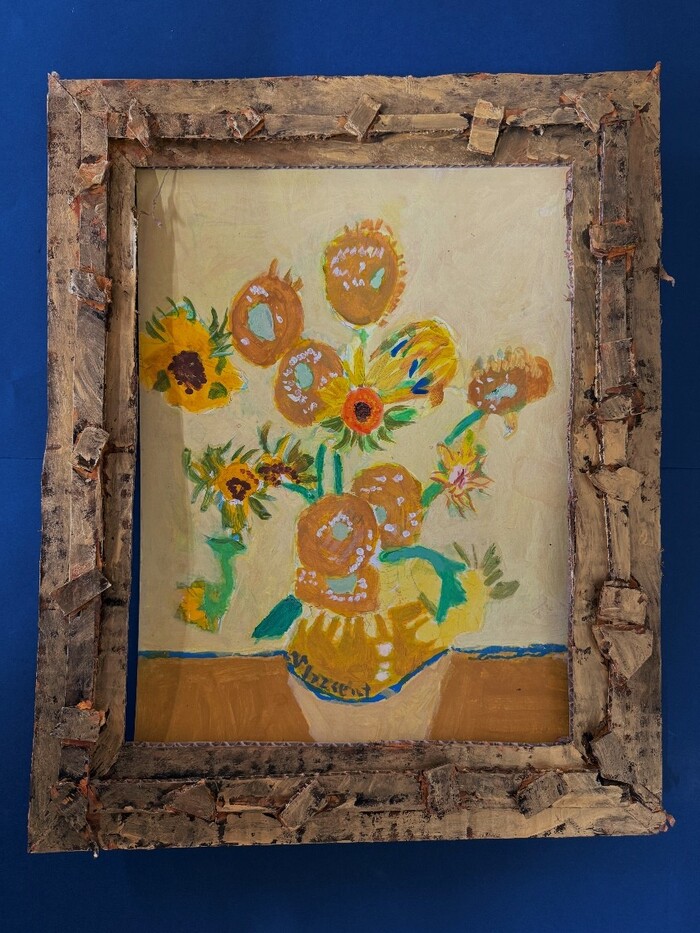 個人作品 02 フィンセント・ファン・ゴッホ「ひまわり」の模写