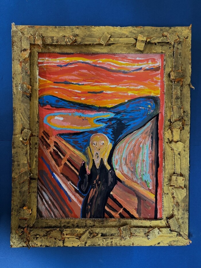 個人作品 03 エドヴァルド・ムンク「叫び」の模写