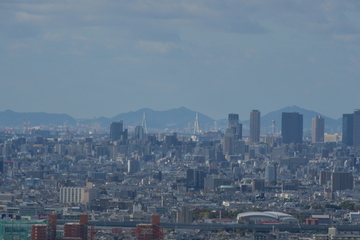 らくらくセンターハウスから見た大阪平野