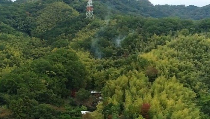 ドローン操作隊による上空調査