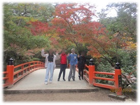 宮島散策のようす