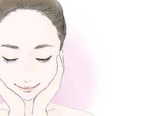 イラスト：女性の顔