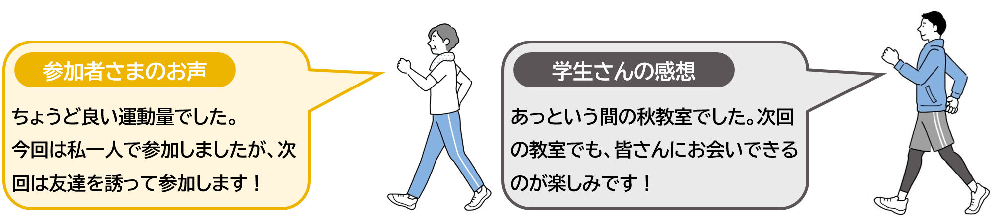 大正中学校区コースに参加された方のお声