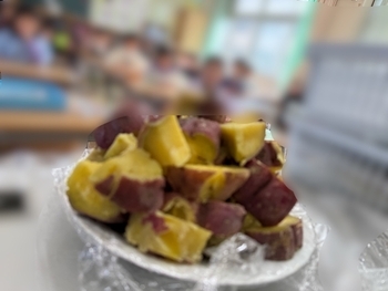 11月末にサツマイモを食べました。