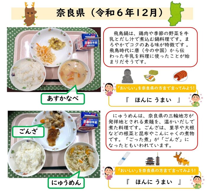 郷土料理の写真（令和6年12月奈良県）