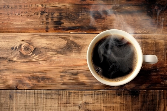 ブラックコーヒーがあります。