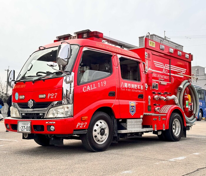 大会出場車両のポンプ車