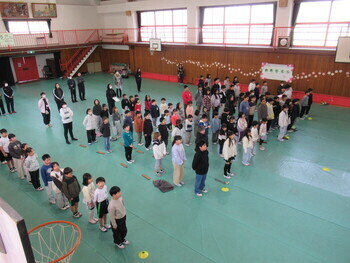 在校生の合唱の様子