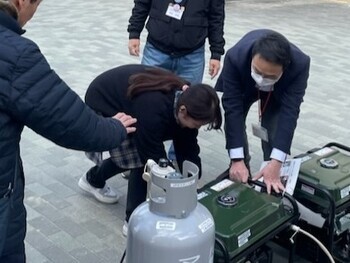 非常用発電機の起動訓練