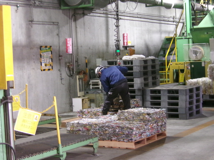 画像：出荷前の資源物