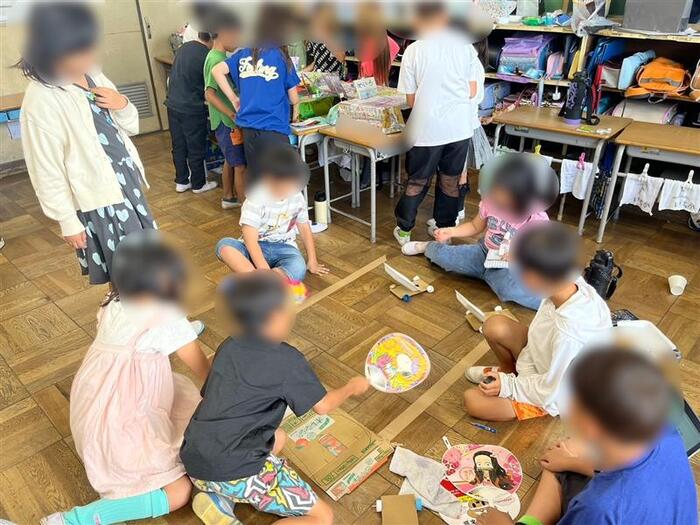 ヨットカーをしている写真です。