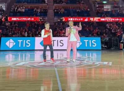 大松市長 「大阪エヴェッサ・八尾市民応援デー」令和8年4月18日での様子