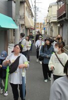 写真：校区内パトロール