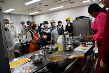 調理実習の様子