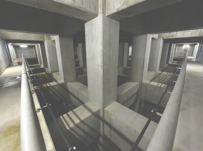 松原南調整池全景