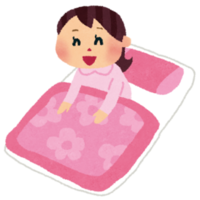 すっきり起きた女性